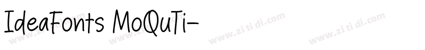 IdeaFonts MoQuTi字体转换